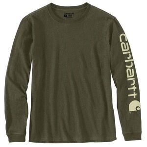 Women’s Carhartt  Loose Fit Heavyweight Long Sleeve Green Shirt